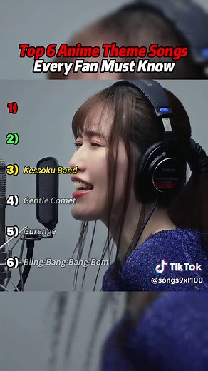 🔥 Top 6 Anime Theme Songs Every Fan Must Know 🔥 From legendary openings to iconic endings, these tracks defined entire generations of anime fans. Whether they made you hype, cry, or hit replay a thousand times—these songs are unforgettable. 🎧✨ Which one lives rent-free in your head? 👇 Tell me your favorite anime theme song! 🎶💬