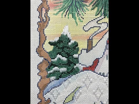 How to Create a Needlepoint Pine Tree with Buttonhole Stitch