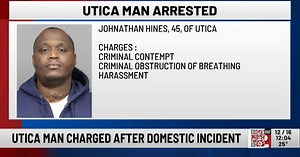 Utica Man Charged with Harassment and Obstruction