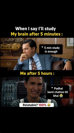 Every Student After “Just 5 Minutes of Study” 😭📚💀