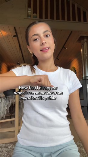 How Fast I Disappear When Seeing Schoolmates in Public