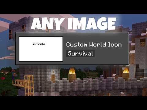 How To Make CUSTOM WORLD ICONS In Minecraft (Windows 10/11)