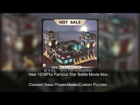New 1639Pcs Famous Star Battle Movie Moc Cloneed Base Prison Model Custom Puzzles Diy Creative