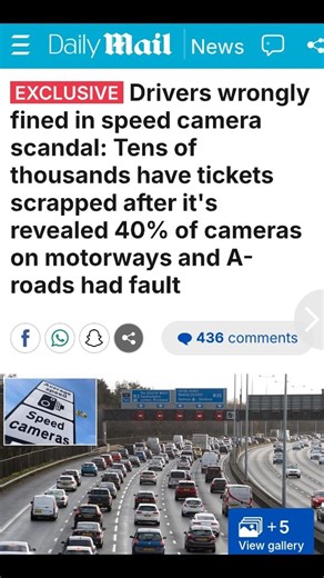 standup.x | Thousands of innocent motorists have been clocked for speeding due to a fault with EVERY speed camera on smart motorways across the UK, the... | Instagram