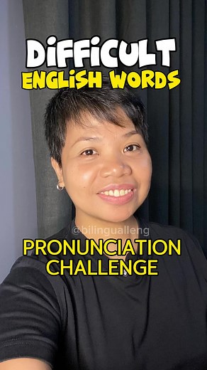 347K views · 23K reactions | DIFFICULT ENGLISH WORDS PRONUNCIATION | PRONUNCIATION CHALLENGE IN AMERICAN ENGLISH #bilingualleng #oneminuteenglish #esl #esltutor #eslteacher #EnglishLanguage #englishteacher #englishlearning #americanenglish #englishpronunciation #englishvocabulary #followers #everyone | Bilingual Leng | Facebook
