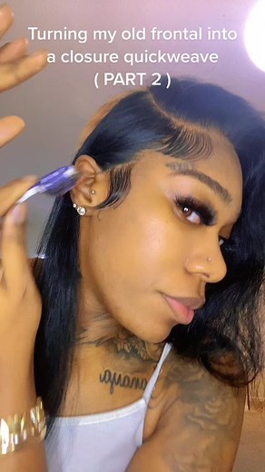 Turning Old Frontal Into Closure Quickweave Part 2
