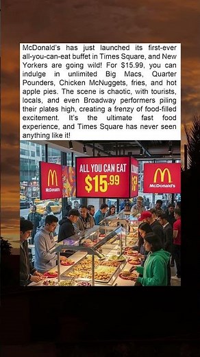 "NYC, Get Ready! McDonald’s Launches Its First-Ever Buffet for $15.99!"