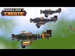 I Built A WORKING Dive-Bomber Propeller Plane In Create Mod