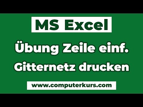 📊 Excel Grundlagen: Zeile einfügen, Registerfarbe, Gitternetzlinien & mehr (Tutorial)