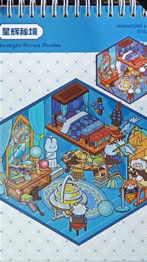 09 📜🦅💙 | miniature sticker scene #3dsticker #miniaturestickers #sticker #scenesticker #ravenclaw