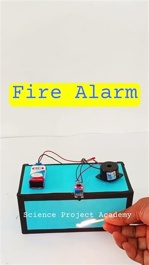 fire detector alarm working model for science project exhibition - diy - science project academy