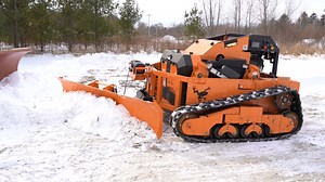 The RC Extreme Slope Mower is perfect for winter cleanup with its new plow attachment! Operators can now plow sidewalks, parking lots, and driveways from the comfort of their heated trucks! ❄ | Scag Power Equipment