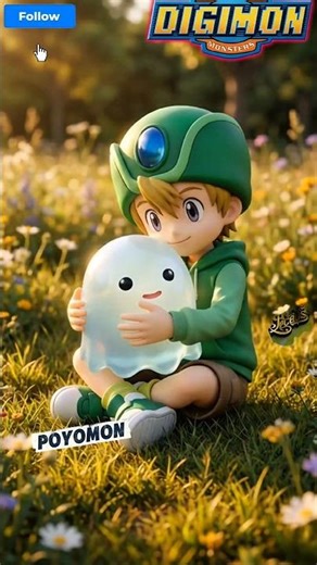 What will Poyomon evolve into? #ai #digimon #shorts