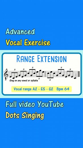 Intermediate to advanced singers. Here's a exercise challenge for you. Vocal range extension exercise covering 1.5 octaves on an arpeggiated pattern in thirds. See full version on YT. #vocalexercises #advancedvocal #vocalcoach #malevocalexercise #singingchallenge #singinglessons #vocalwarmups #singingchallenge