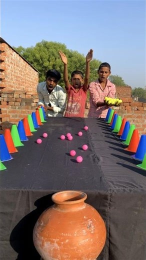 amazing 🤩 ping pong ball rolling challenge ✅ #shorts #game