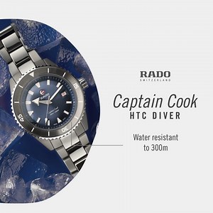 Dive into all kinds of adventures with your Captain Cook High-Tech Ceramic Diver. With 300m water resistance, an 80-hour power reserve, and the case and bracelet in high-tech ceramic, it will be at your side for years to come. More details at: www.rado.watch/captain-cook-diver/plasma-blue #RadoCaptainCookDiver #HighTechCeramic #TheArtOfCeramic #Feelit | RADO