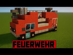 Minecraft Feuerwehr Tutorial – Realistisches Löschfahrzeug bauen!