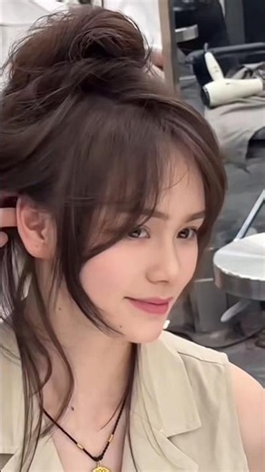 Easy Face-Framing Curtain Bangs Tutorial 💇‍♀️#haircut #koreanbangs #hairtutorial #glowandgo #hairsty
