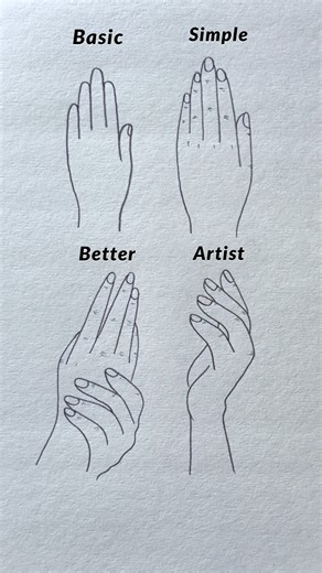 Best Way To Draw Hand #shorts #shortsfeed #youtubeshorts #art