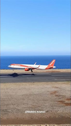 Beautiful Landing at Madeira Airport