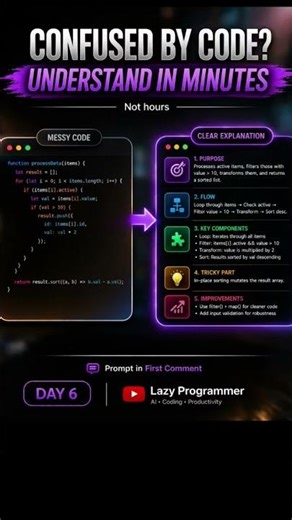 Day-6 AI For Work: Understand Code With Ease