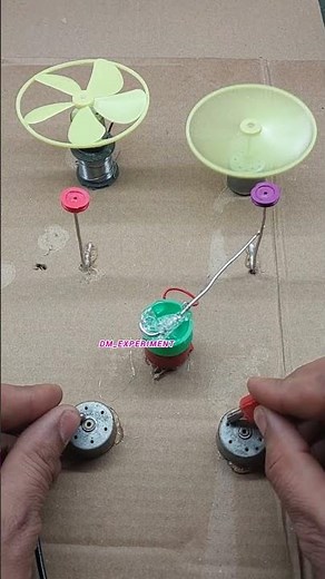 DIY Mini Fan Project Using DC Motors | Science Experiment // Dc Motor Fan