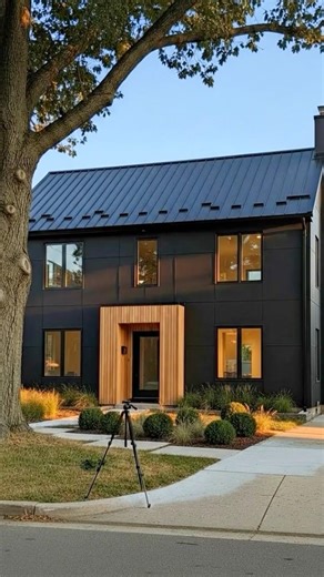 Brick to Black: Modern Scandinavian Exterior Transformation