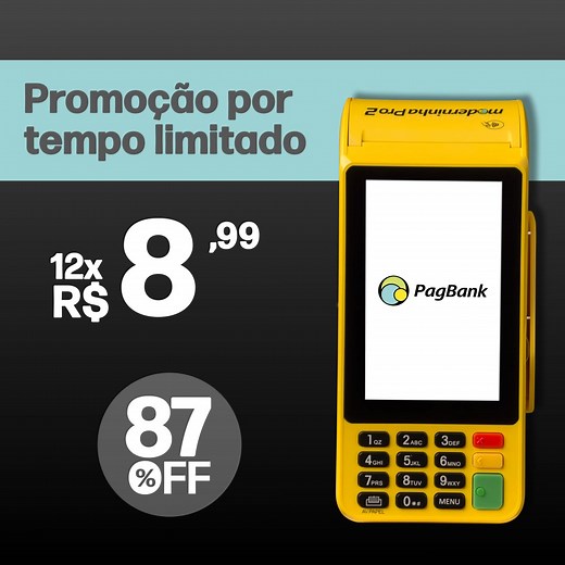 SUPER PROMOÇÃO!! MODERNINHA PRO 2 POR UM PREÇO IMPERDÍVEL. | PagBank