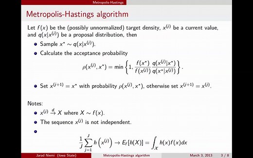 Metropolis-Hastings算法（中英文字幕）