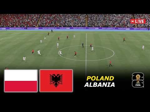 🔴Poland vs Albania Live | FIFA World Cup qualification 2026 | eFootball PES 21 Simulation