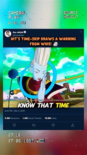 Hit’s Time-Skip Draws A Warning from Whis! 🗿 #sparkingzero #crashout #knockout