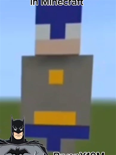 How to Build Batman in Minecraft #Minecraft #Batman