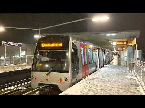 Sneeuw, RET Metro en Tram Rotterdam Maashaven (2026)