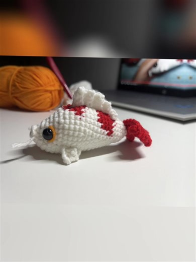 #crochet #knit #kawaii #handmade #handmadecraft #cute #stitch #amigurumi #kait #comel #yarn #knitting #crochetersoftiktok #fish #koifish