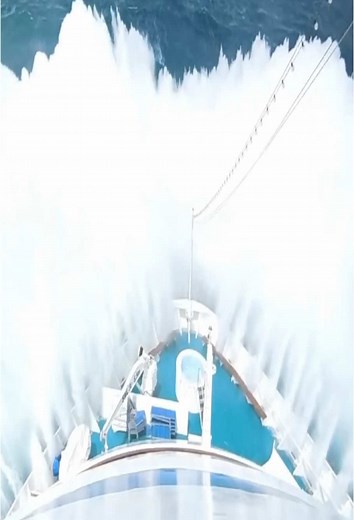 Experience Rough Waves Hitting Ship at Sea