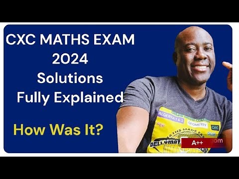 CXC Maths Paper 2 June 2024 Exam Solutions Fully Explained!! (CXC CSEC MATHS MAY 2024)#csecmaths