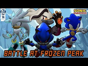 Sonic & Silver VS Metal Sonic | IDW #14 | Battle at Frozen Peak (3D animation)