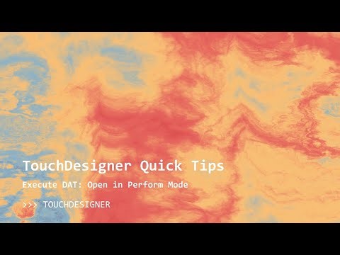 TouchDesigner Quick Tips: Execute DAT