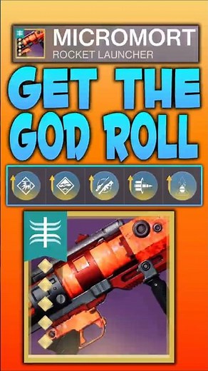 MICROMORT Rocket Launcher PVE God Roll | Destiny 2 Iron Banner 2026