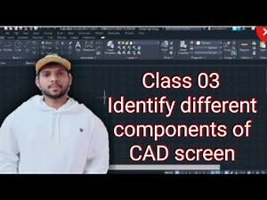 Identifying different components of CAD screen.