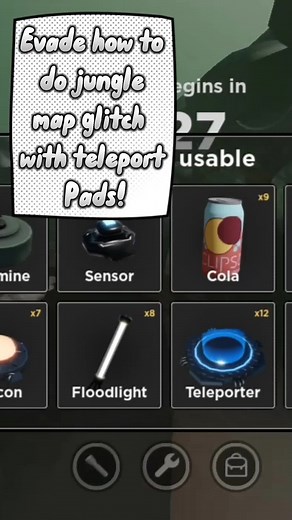 Glitch in Evade: Jungle Map Teleport Trick