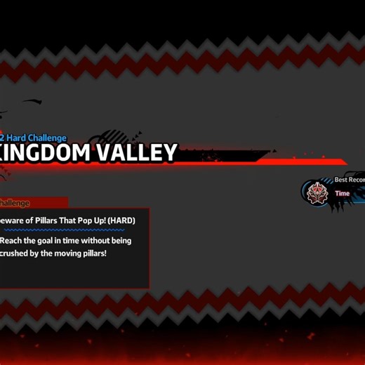Kingdom Valley: ACT 2 Hard Challenge [Beware of Pillars That Pop Up!] [HARD] [S Rank] [No Damage]