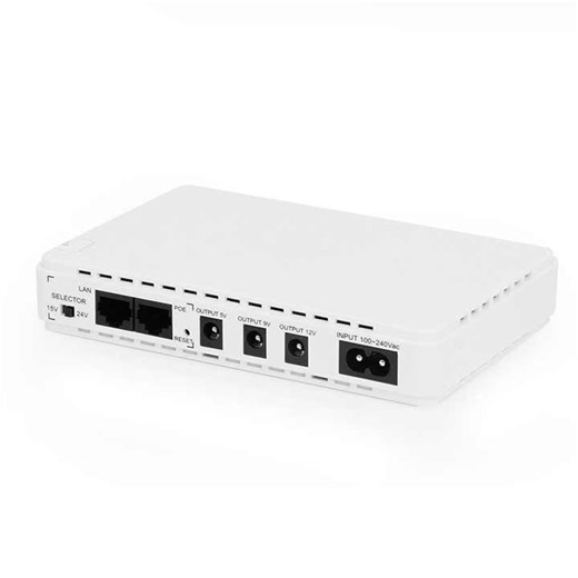 SKE POE432 Mini DC UPS with 8800mAH - 12000mah Li Battery 6 Hours Backup Uninterruptible Power Supplies (UPS)