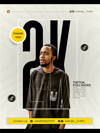 Design I created when I reached 2k followers on tiktok. Thank you all 😊 #designideas #designer #designstudent #graphicdesigner #designinspirations