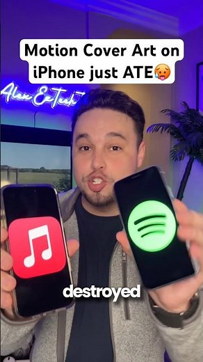 iOS 26 FULL Screen Animated Album Artwork 🤩🔥 #ios26 #iphonetips #iphone #shorts #applemusic