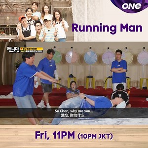 The belt/band hit the "wrong place". 'Running Man' 📺: Tonight, 11PM (10PM JKT) 🔁: Encore on Sun, 5.20PM (4.20PM JKT) 🌐 Subscribe: ONEtvasia.com/get-ONE #런닝맨 #유재석 #지석진 #하동훈 #김종국 #이광수 | ONE TV Asia