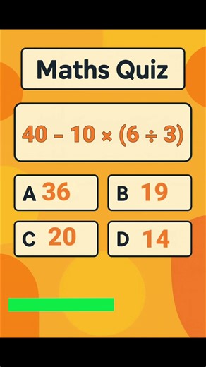 🧠 Can You Solve This BODMAS Challenge? | Quick Maths Quiz 🔢🔥