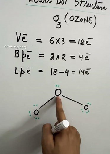 O3 Lewis structure- How to draw dot structure of Ozone?#jeeadvanced