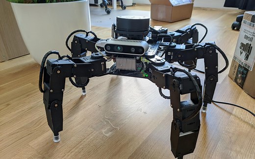 六足仿生机器人 Jetson nano 深度摄像头 激光雷达rtabmap SLAM 建图与导航源码