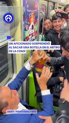 Pasajero convierte el vagón del Metro en una "fiesta" repartiendo shots